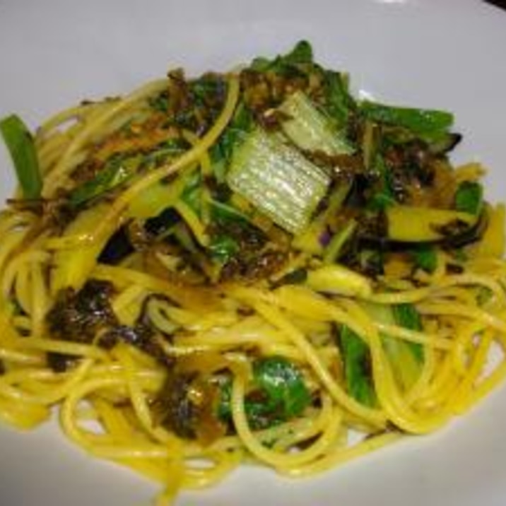 高菜漬を使ったカンタン和風パスタ レシピ 作り方 By Chachatame 楽天レシピ 高菜漬を使ったカンタン和風パスタ レシピ 作り方 By Chachatame 楽天レシピ